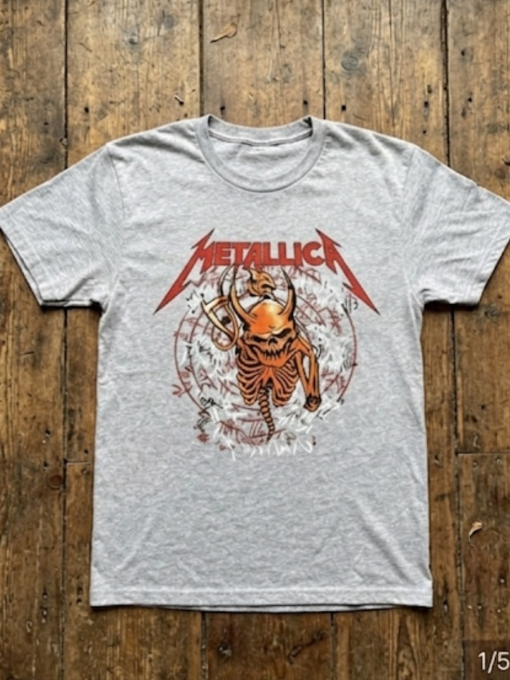 Metallica tour shirt  Size XL Grey